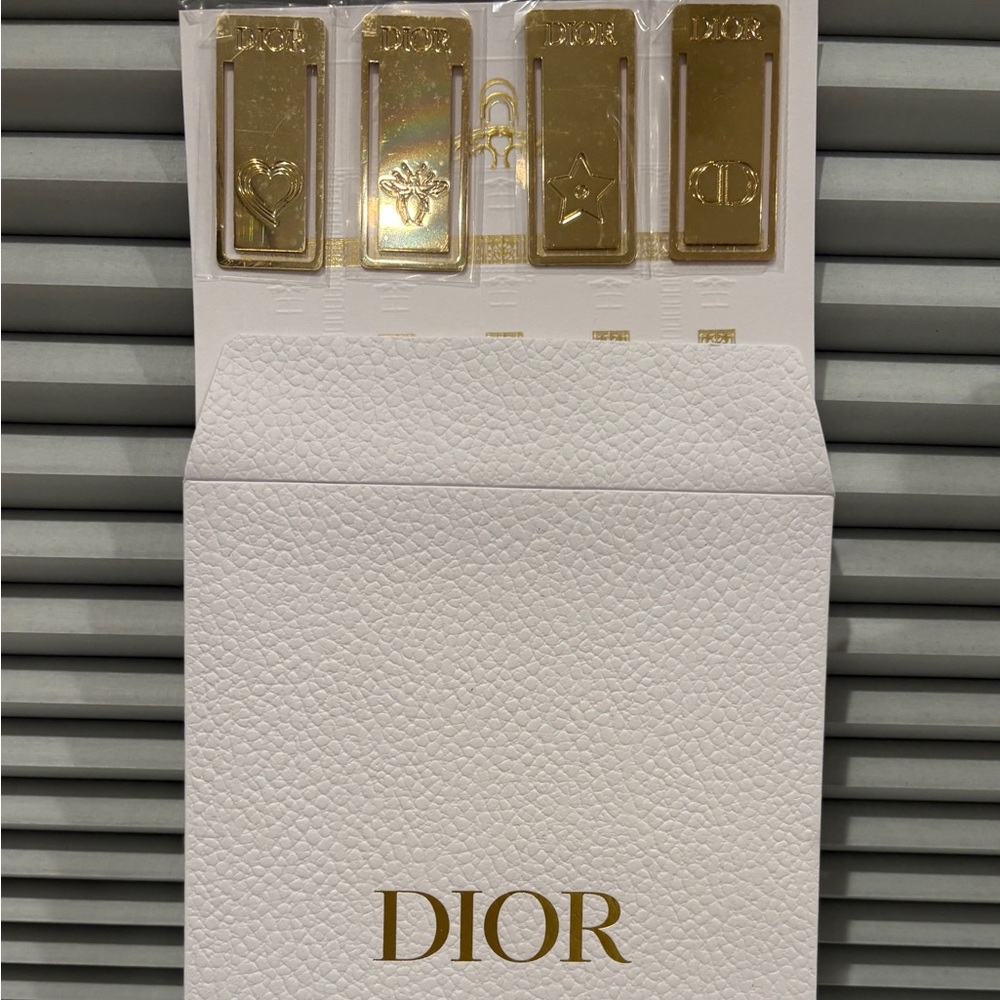 Dior Gold Bookmark Set of 4